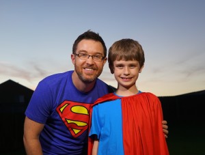 filmmaker Brett Culp with superkid